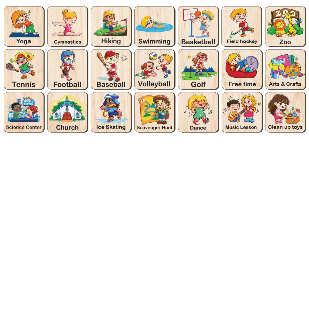 135 Activity Cards For Todder, Weekly Planner for Kids, Daily Responsibilities