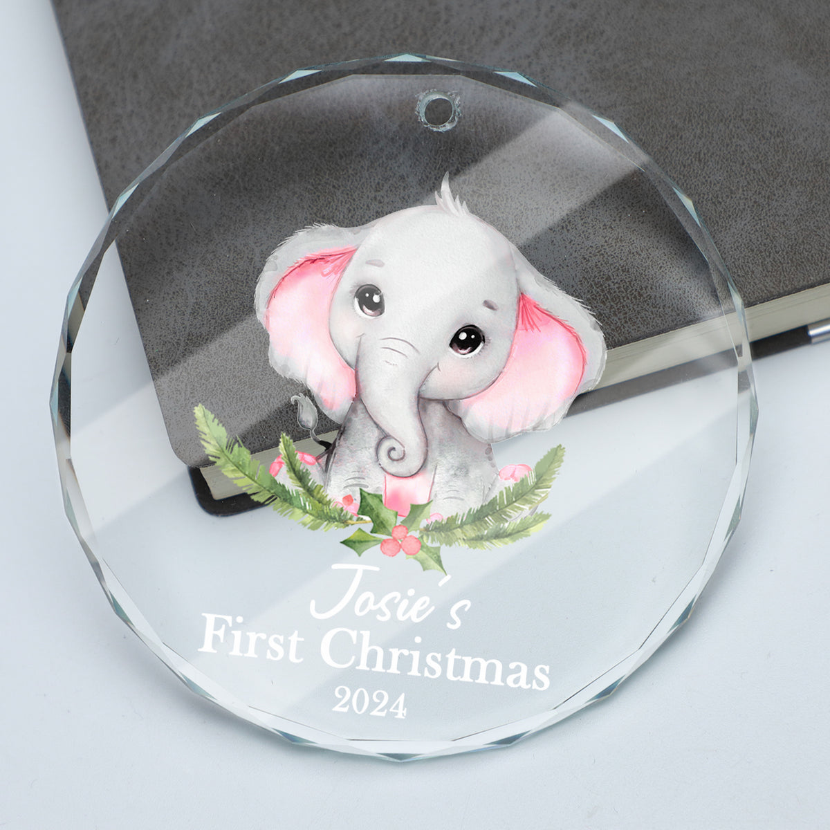 Baby Girl's First Christmas Ornament Personalized Name Keepsakes