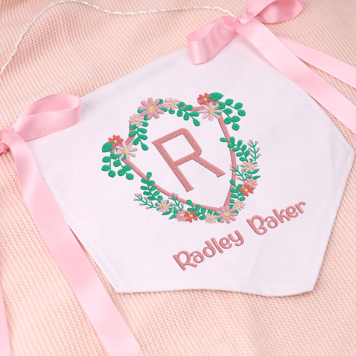 Baby Banner with BOWs, Personalized Baby Annoucement Sign, Canvas Hanging Pennant Flag Baby Banner, Gift For Babys