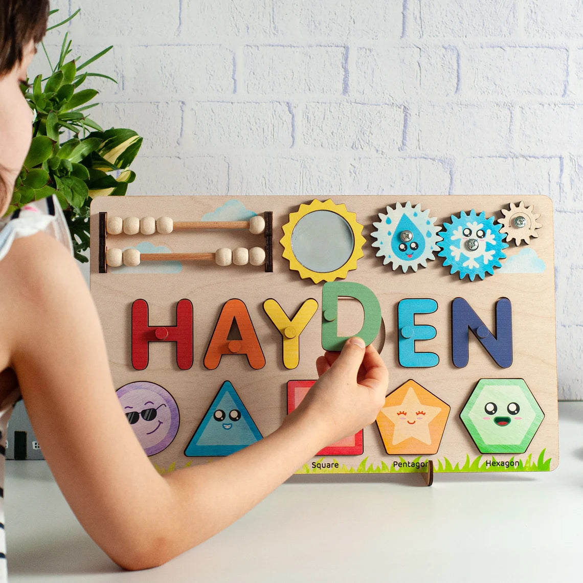 Baby Name Puzzle, Personalized Toys For Baby, 1st Birthday Gift, Educational Toys For Kids
