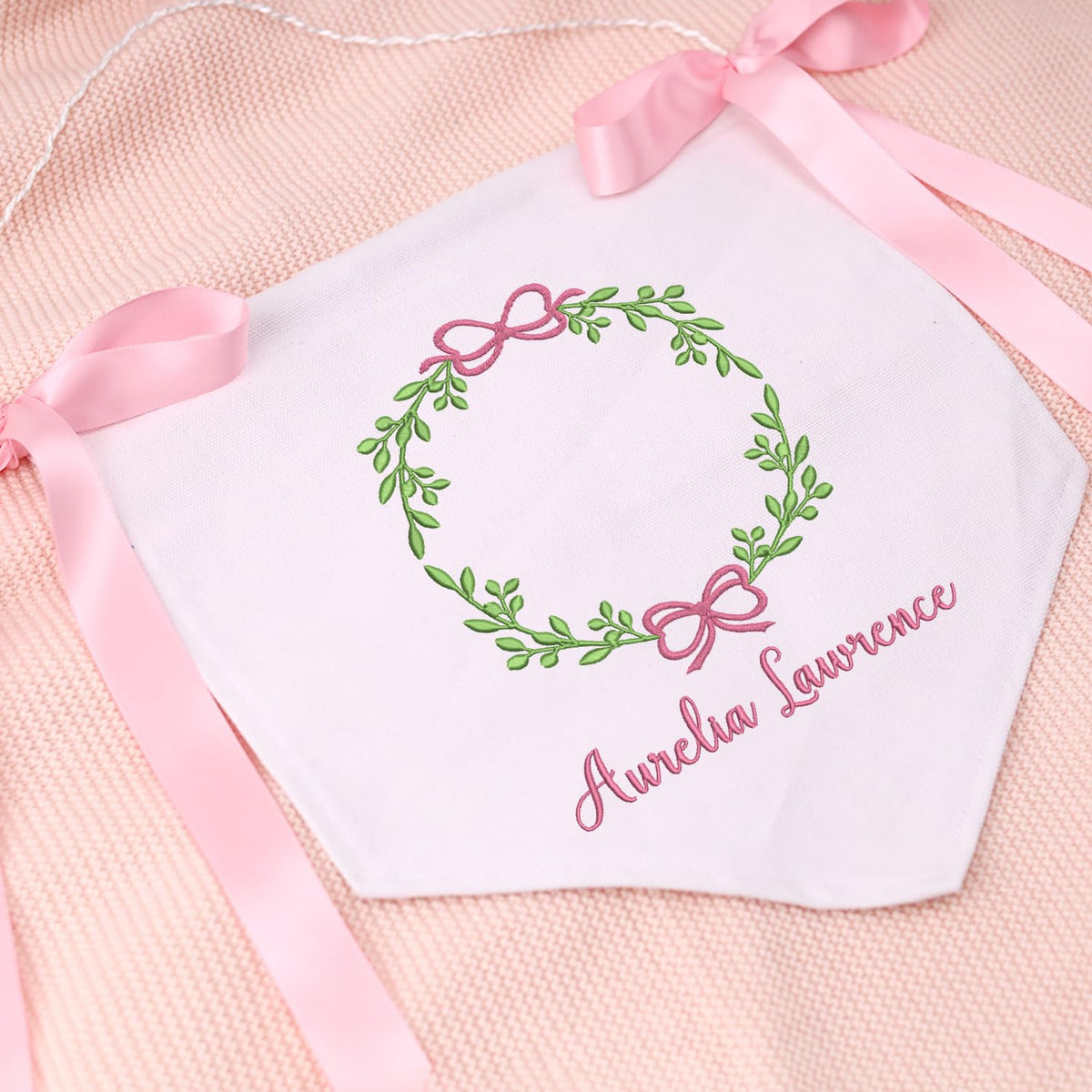 Custom Baby Banner with Bows, Baby Announcement Sign Gift for New Parents, Footprint Sign for Newborn, Baby Name Reveal