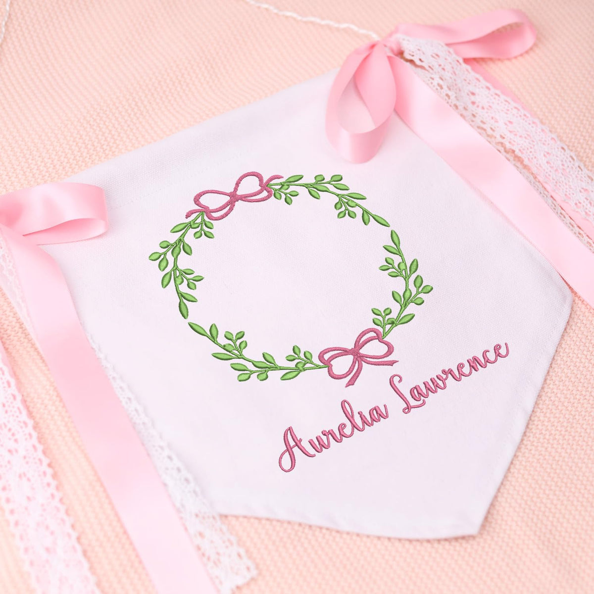 Custom Baby Banner with Bows, Baby Announcement Sign Gift for New Parents, Footprint Sign for Newborn, Baby Name Reveal