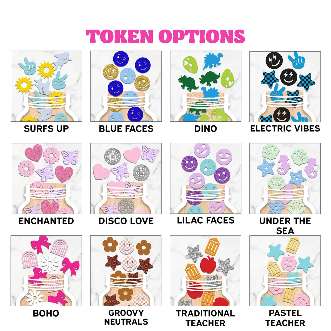 Custom Kids Reward Jar, Small Size, Personalized Token Jar, Star Reward System, Back to School Gift
