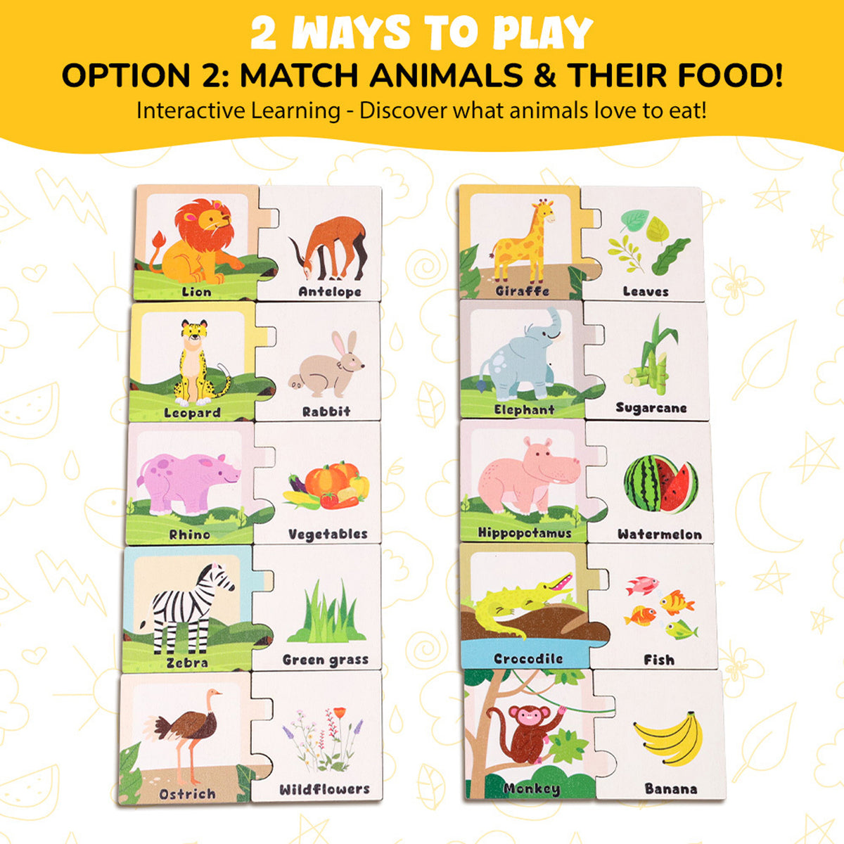 Learning Toys Safari, Jigsaw Puzzle For Toddler, Educational Toys For Kids, Preschool Learning Activities