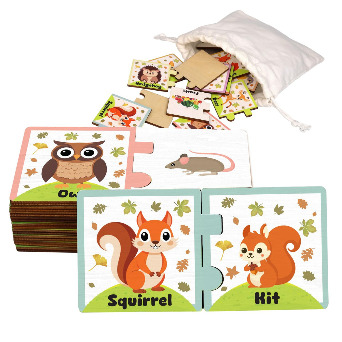 Learning Toys Woodland, Jigsaw Puzzle For Toddler, Educational Toys For Kids, Preschool Learning Activities