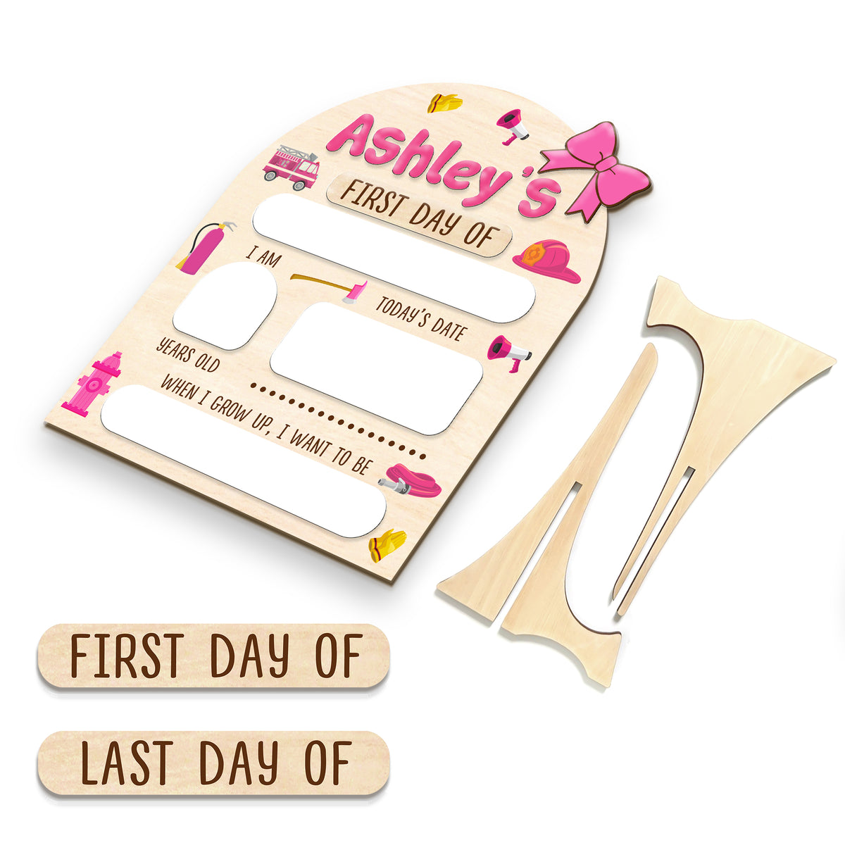 Personalized Wooden School Board For Toddler Kindergarten, First & Last Day of School Sign, Gift For Class