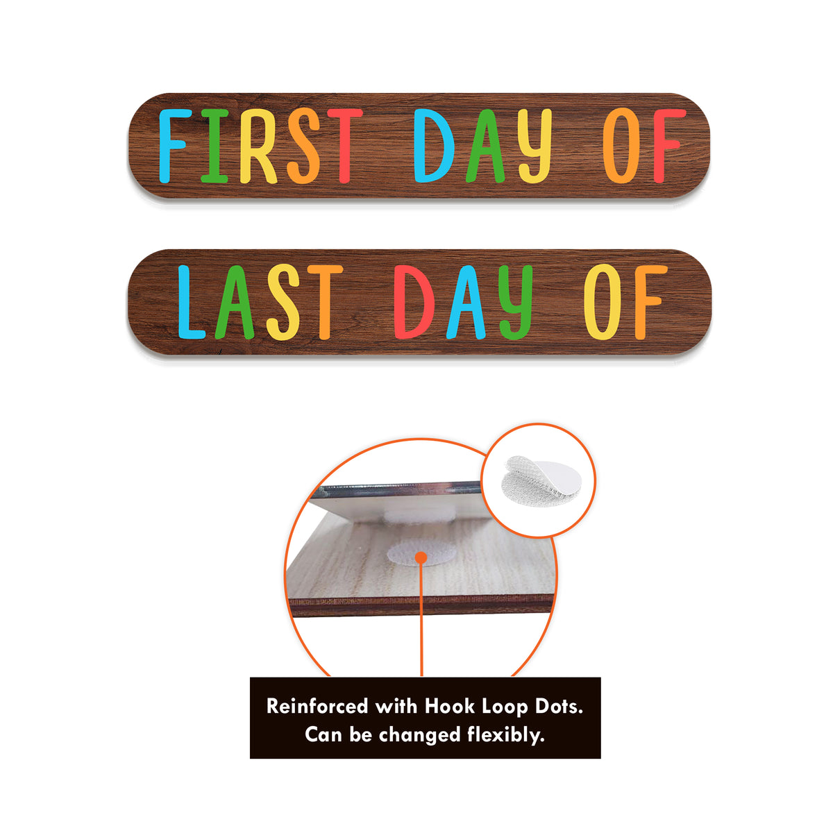 First & Last Day of School Board, Back to School Sign, Personalized Wooden Sign for Kindergarten, Class of 2025 Gift