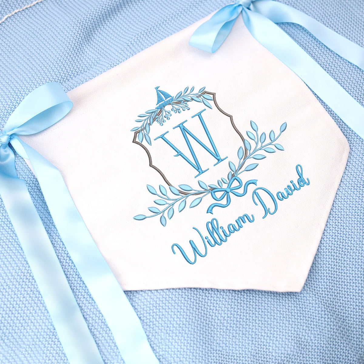 Personalized Baby Annoucement Sign, Baby Hospital Name Sign, Canvas Hanging Pennant Flag Baby Banner, Gift For babys
