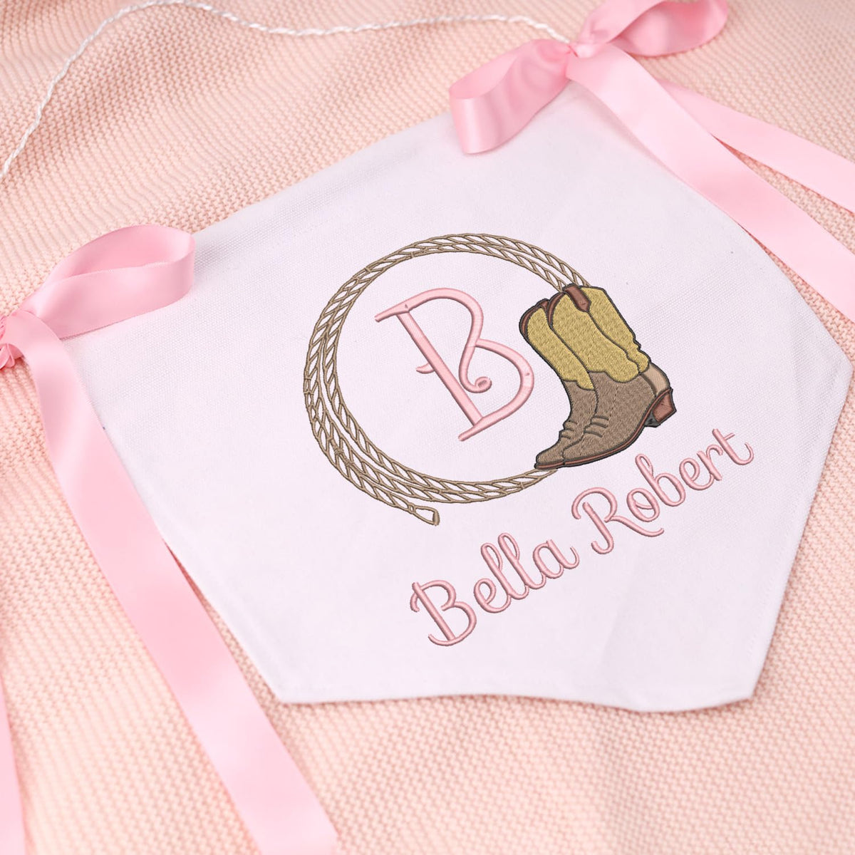 Personalized Baby Banner Flag, Baby Canvas Hanging Pennant Flag, Newborn Baby Banner with Bows Ribbon, Nursery Wall Crib Décor, Gift For Baby