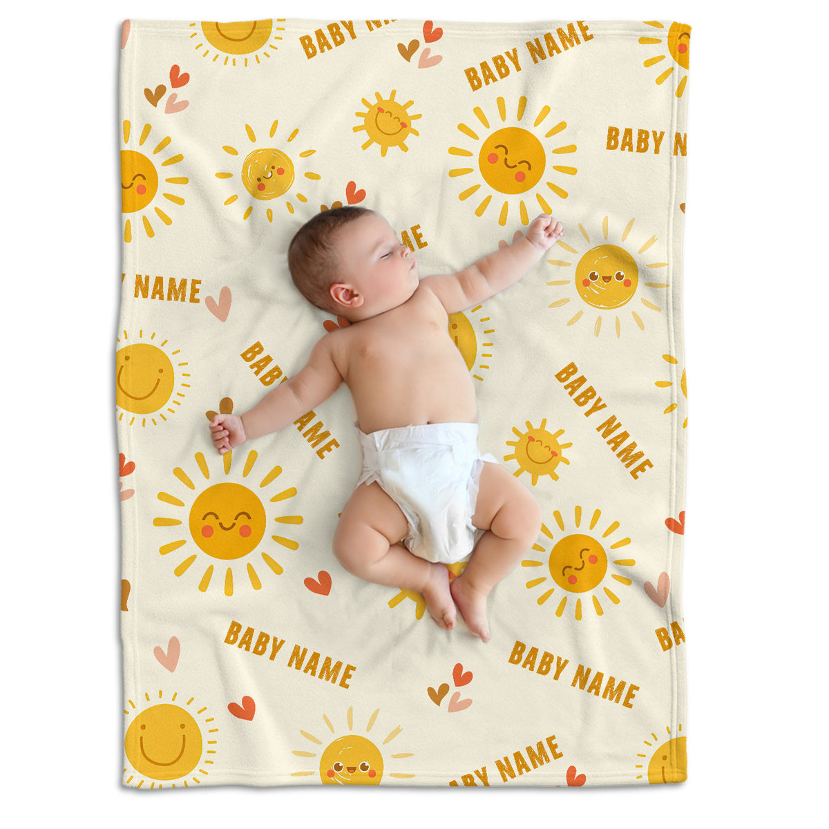 Personalized Baby Blanket for Girls - Custom Swaddle With Name for Newborn Infant Daughter or Granddaughter - 3 Sizes Plush