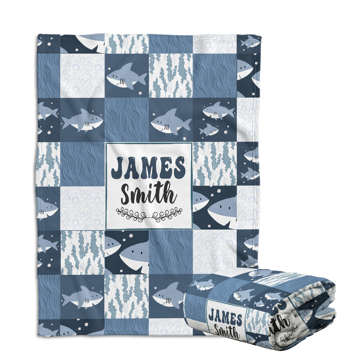 Personalized Baby Blankets, Baby Swaddle Blanket, 3 Sizes Plush Blankets for Baby Boy Son Newborn Infant Toddlers Kids
