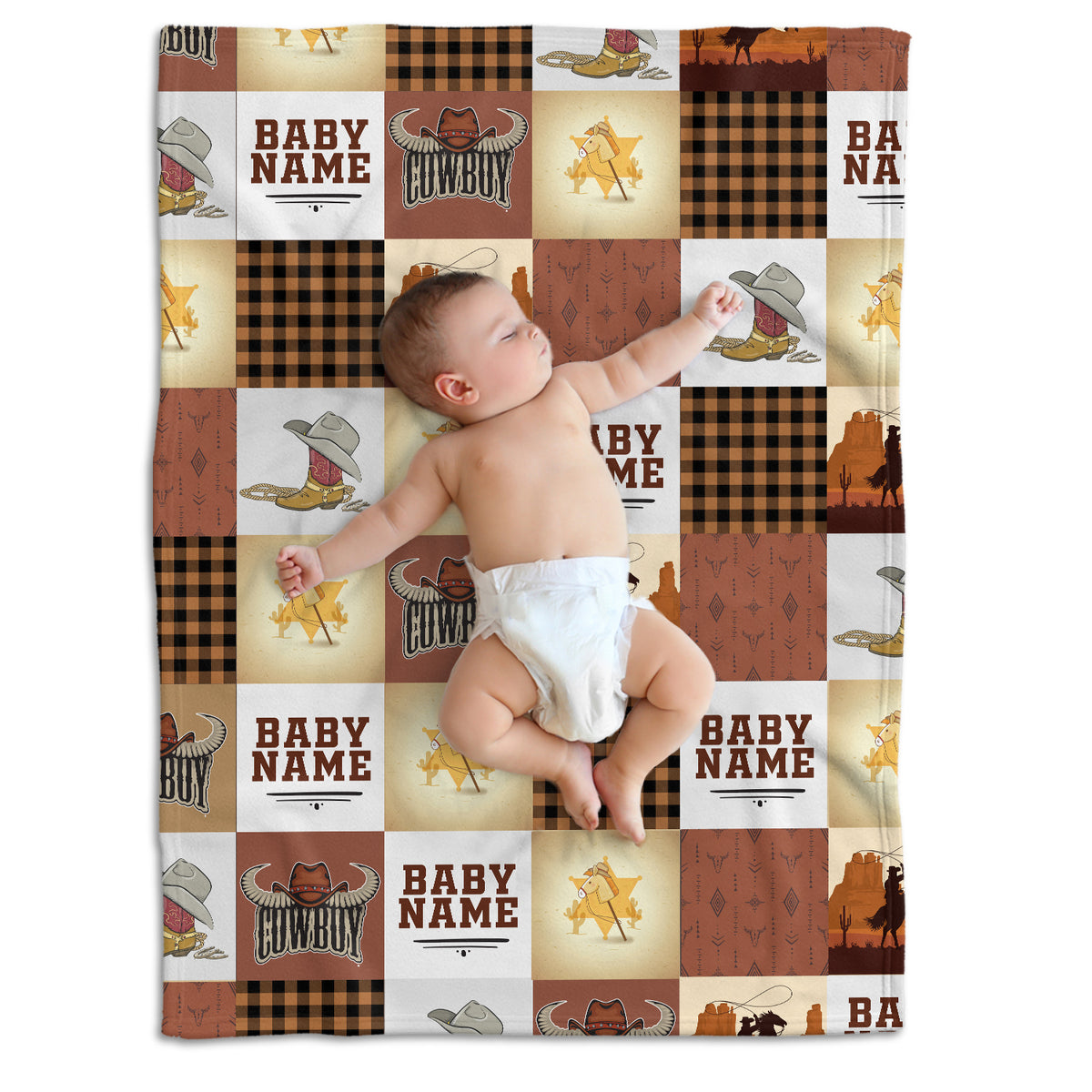 Personalized Baby Blankets for Baby, Custom Baby Blankets Name, 3 Sizes Fleece Blankets for Son Daughter Infant Newborn, Great Gift For Baby