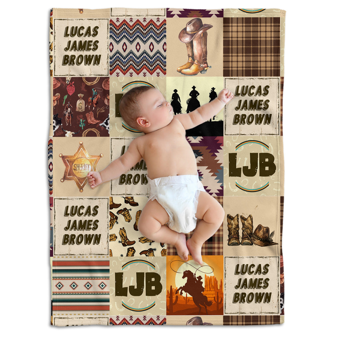 Personalized Baby Blankets for Boys Girls, Baby Boy Stuff, Custom Baby Blankets Name Fleece Blankets for Infant Newborn Son Daughter