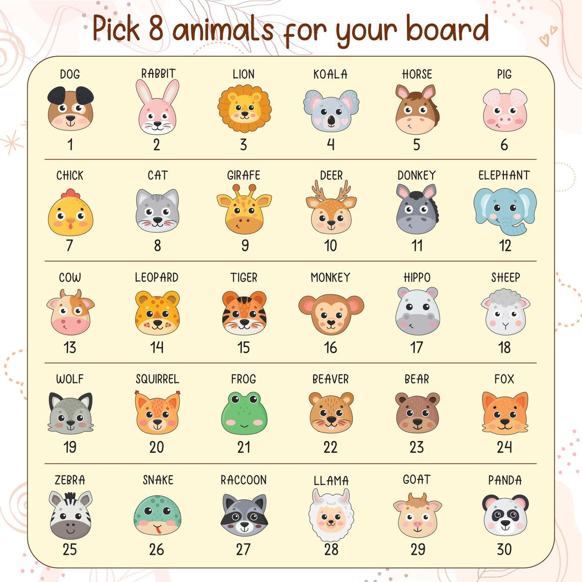 Personalized Wooden Name Puzzle with Animals for Kids, Baby Name Name Puzzle, First Birthday Gifts, Wooden Toys for Baby, Toddler Gift