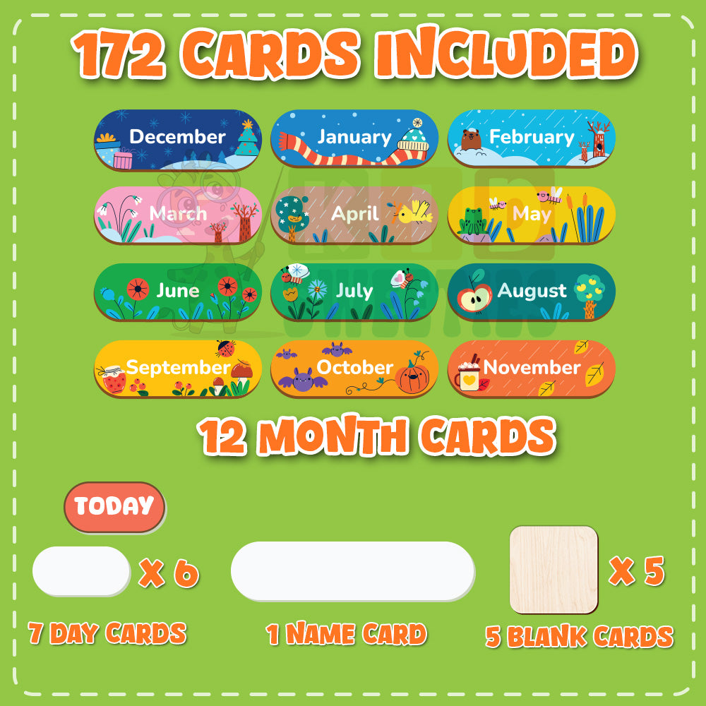 Wooden Weekly Planner for Kids, Weekly Visual Routine for Kids, Days of the Week Routine for Toddler, Kid Activity Calendar, Week Kid Calendar