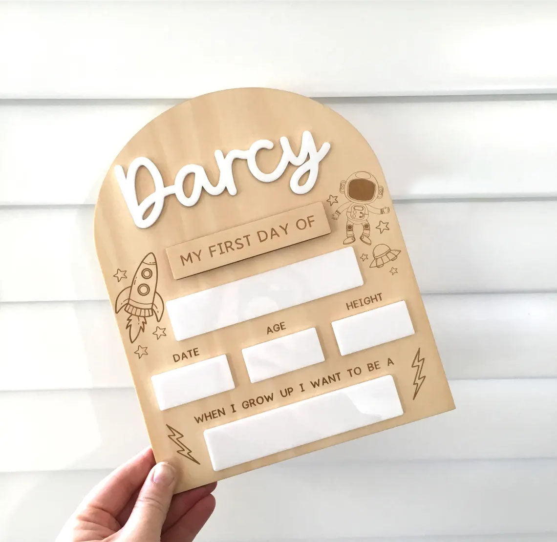 Back to School Board, First/Last Day Of School, School Sign Custom Name