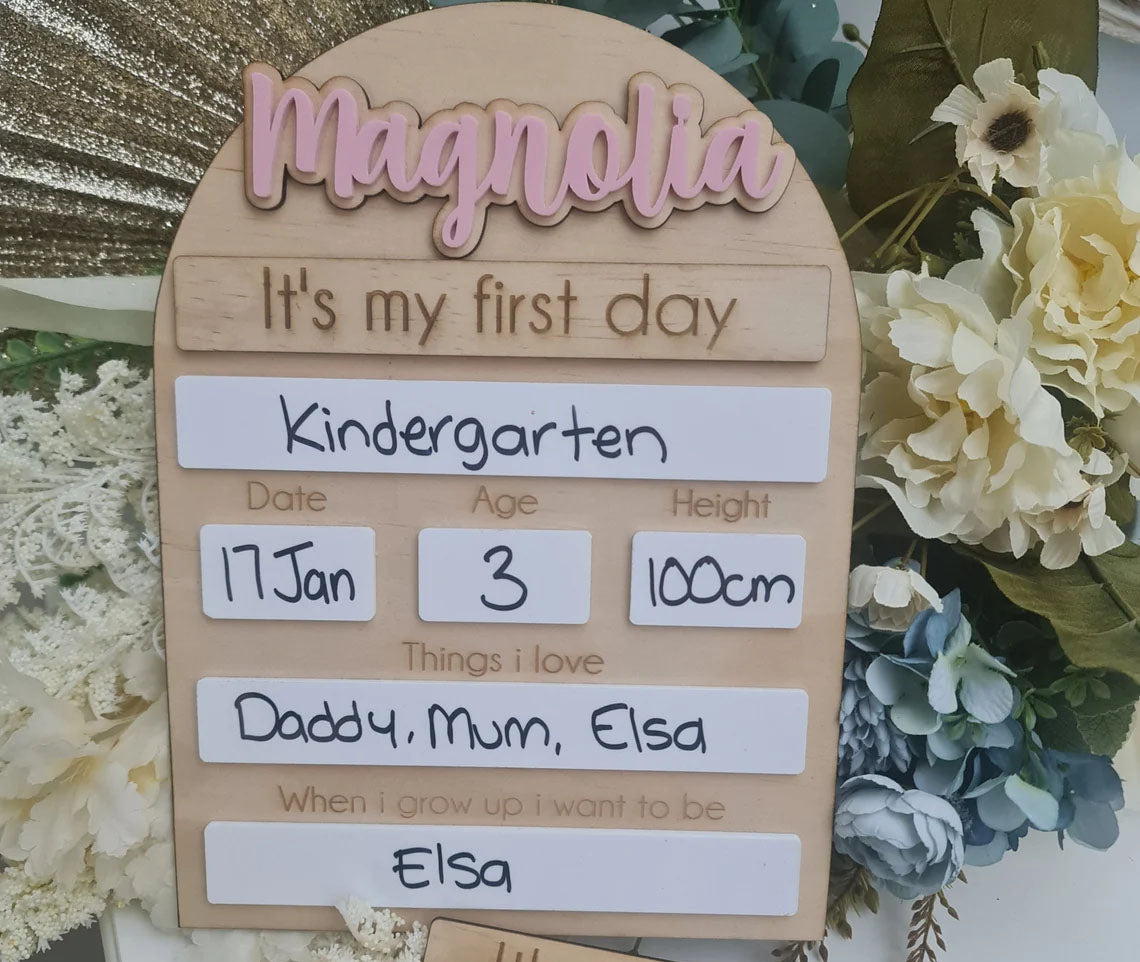 It's My First/Last Day Of School Board, Great Gift Photo Prop For Kids