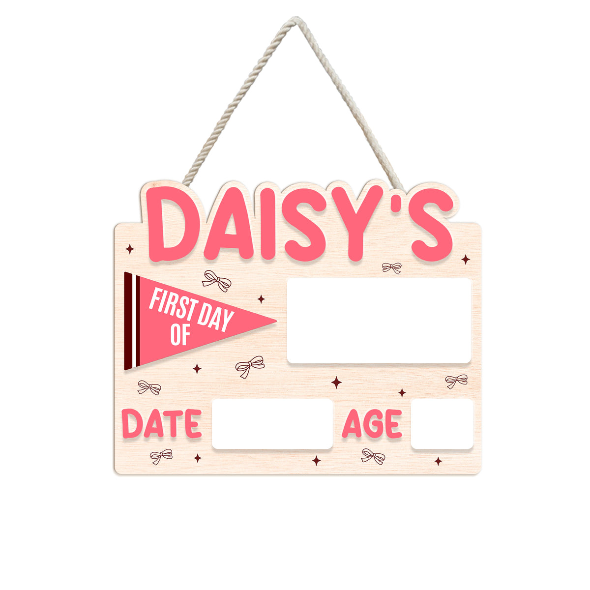 Personalized Wooden Sign For Kindergarten, First & Last Day Of School Board, Back To School Sign, Gift For Kids