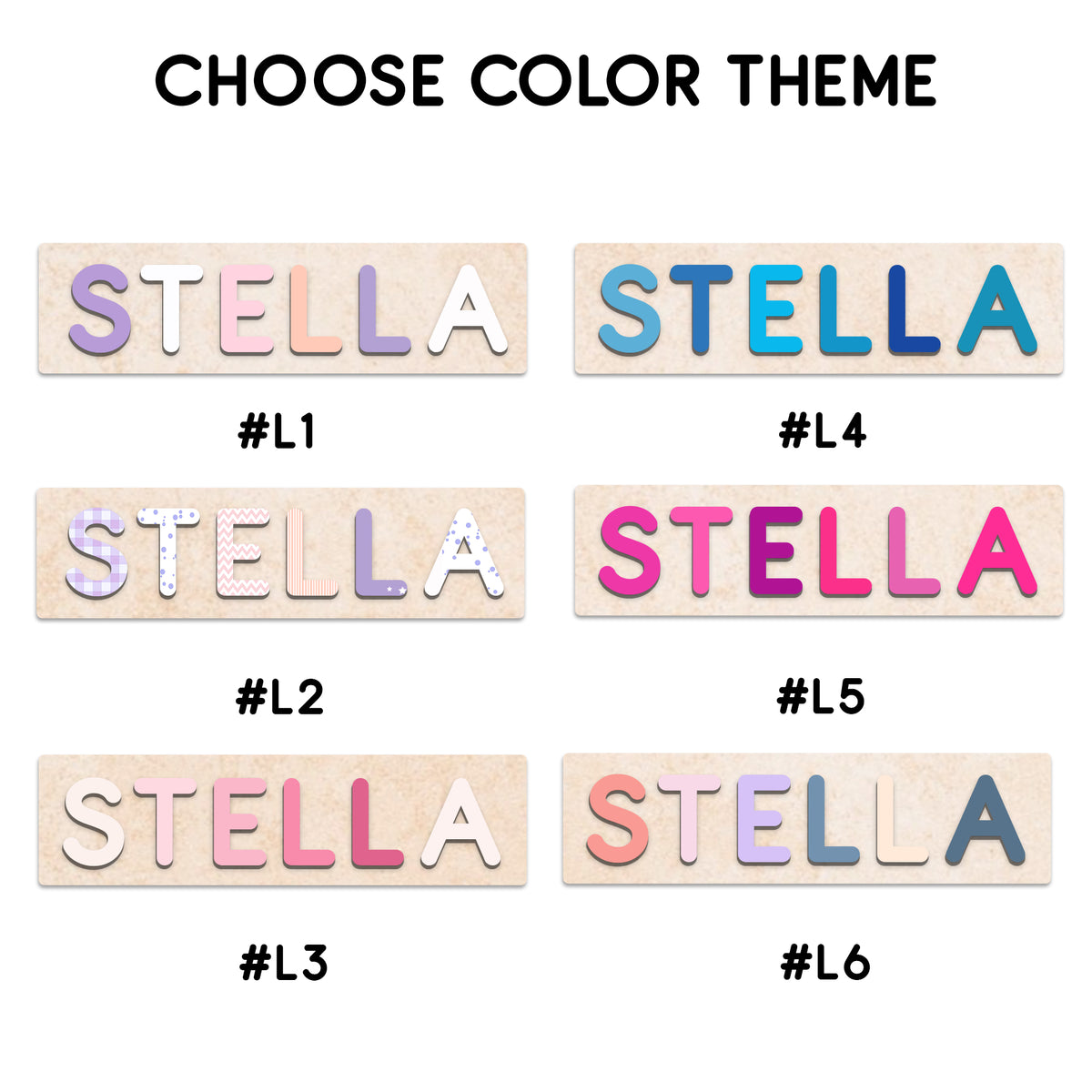 Personalized Baby Girl Name Puzzle Wooden Baptism & Dedication Gift, Montessori Toys For Kids
