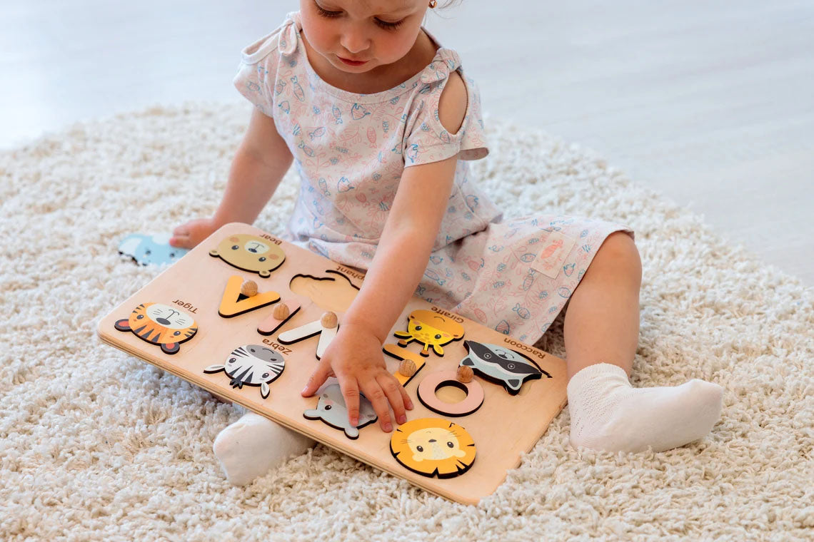 Personalized Wooden Name Puzzle, Montessori Toys Board, Back To School Gift