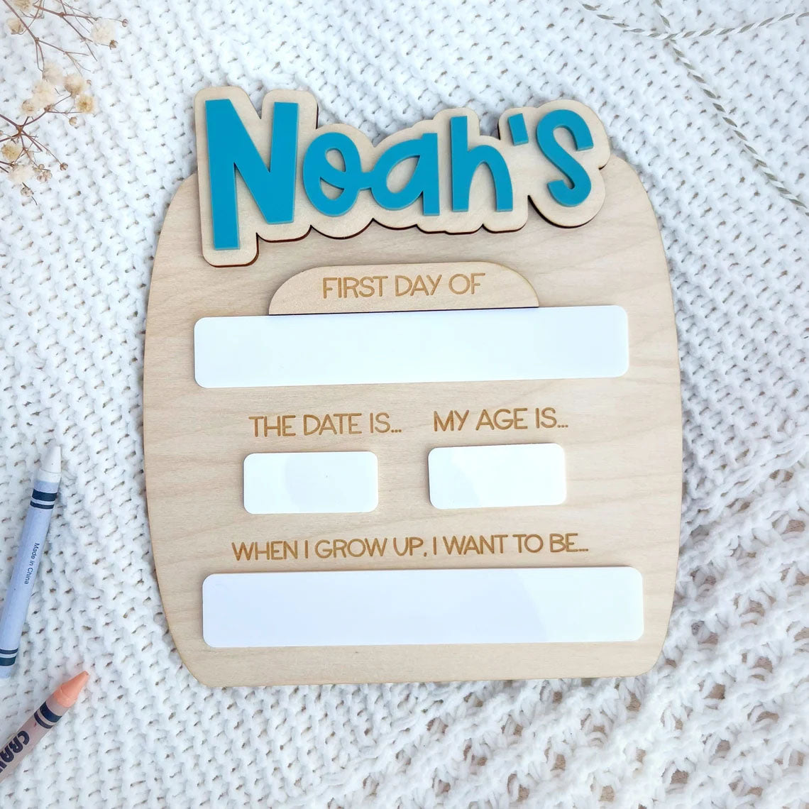 Personalized Reusable First And Last Day Of School Signs, Great Back To School Gift