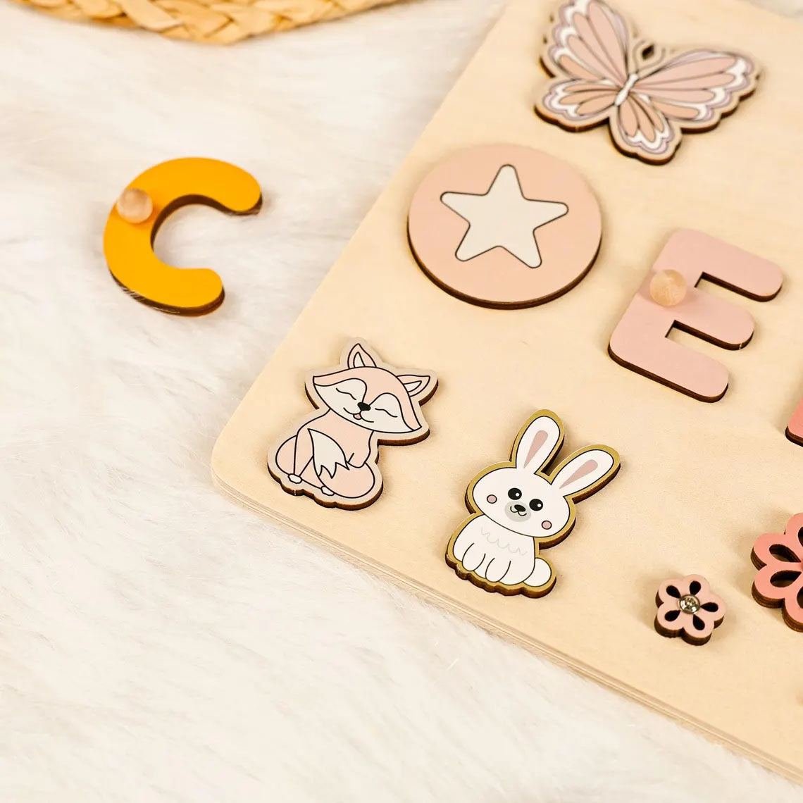 Personalized Baby Name Busy Board Puzzles For Learning And Play