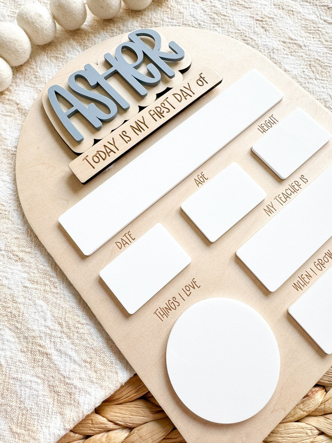Personalized Editable First Day Of School Sign, Back To School Photo Prop