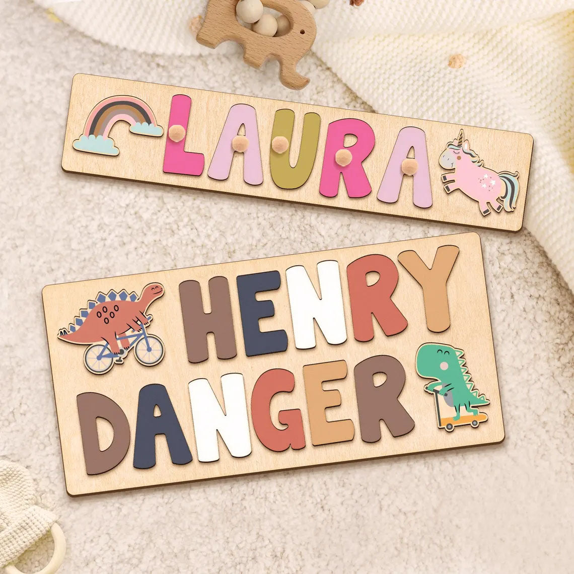 Personalized Name Puzzle Gift Baby Boy And Girl, Montessori Toys Of Kids