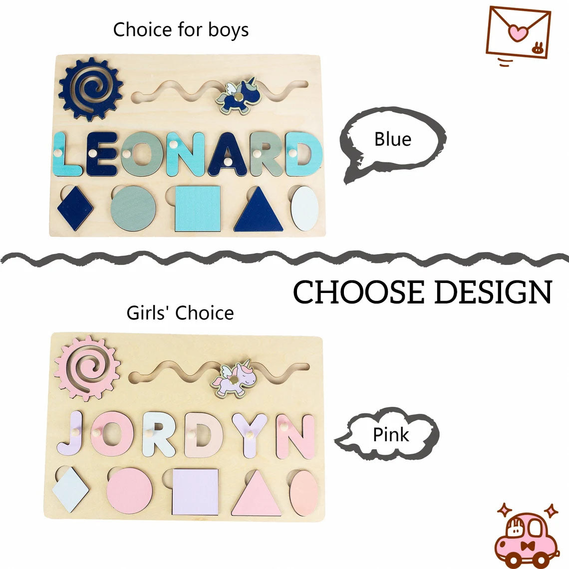 Wooden Name Puzzle, Baby Nursery Decoration For Kids, Montessori Toys Of Kids
