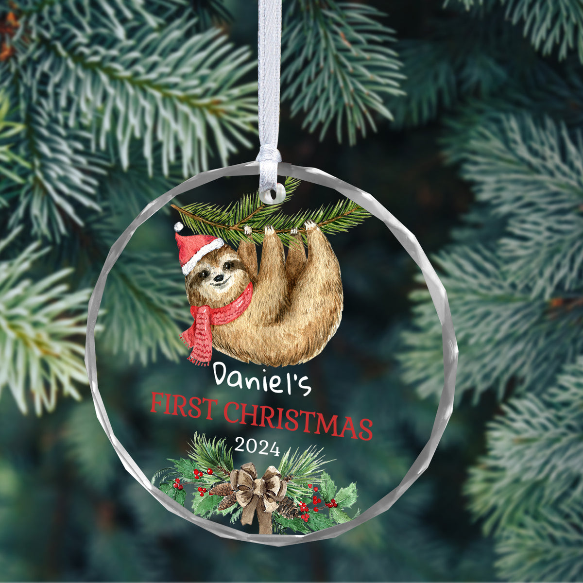 Baby's First Christmas Ornaments Personalized Name Keepsakes