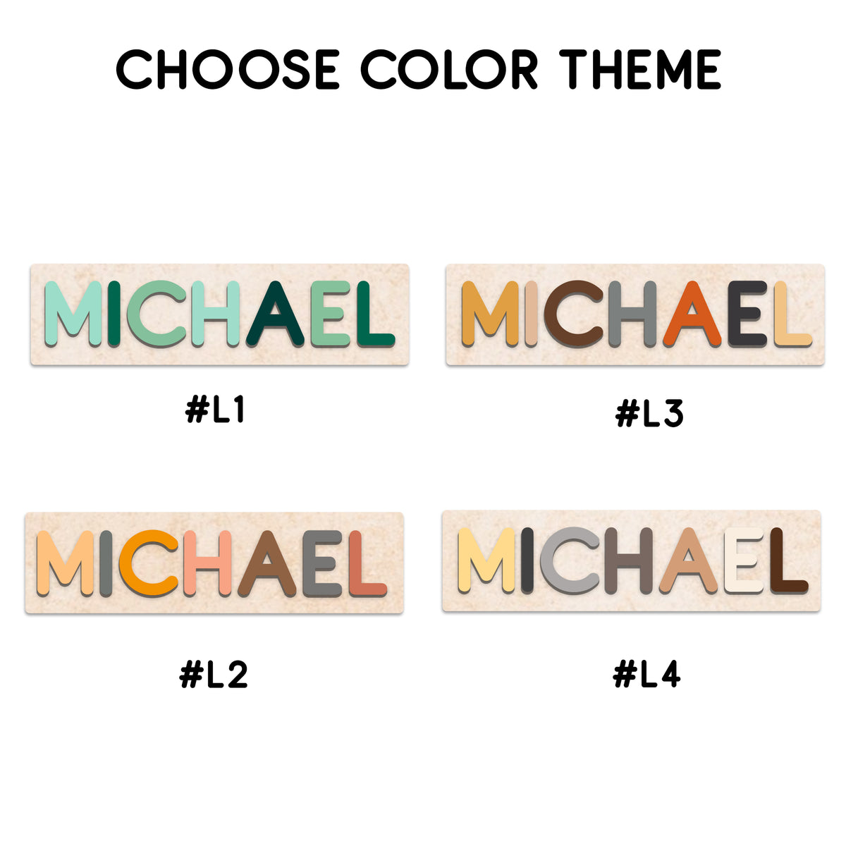 Animal Name Puzzle: Personalized Wooden Toys for Toddlers, Montessori Toys For Kids