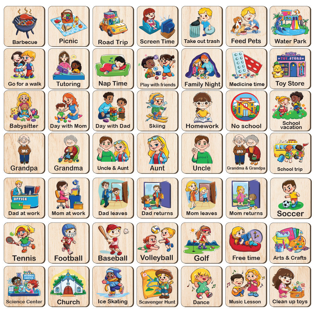 135 Activity Cards For Todder, Weekly Planner for Kids, Daily Responsibilities