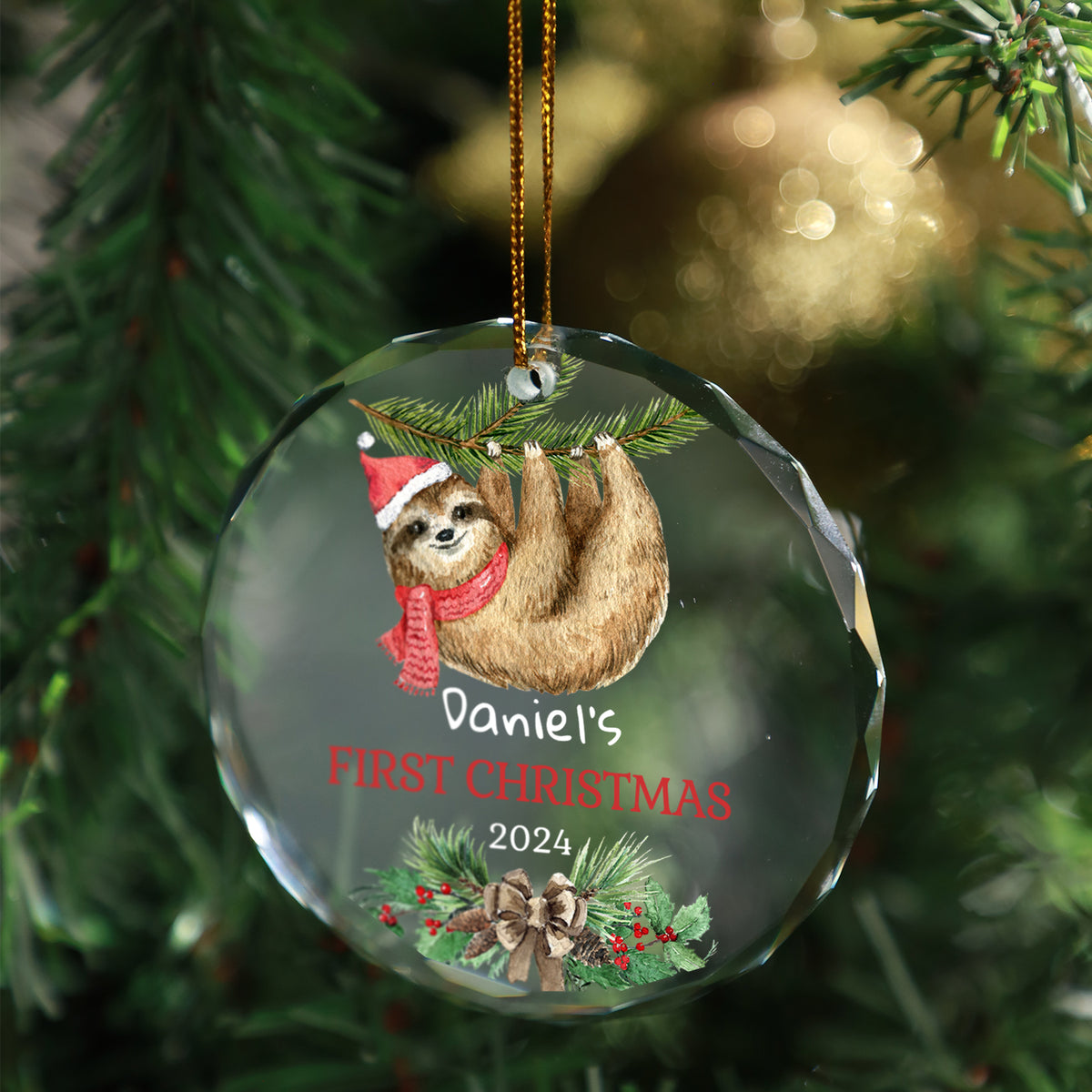 Baby's First Christmas Ornaments Personalized Name Keepsakes