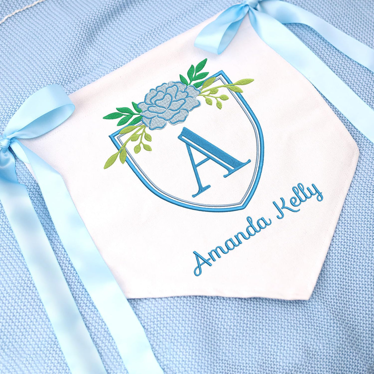 Baby Banner with BOWs, Personalized Baby Annoucement Sign, Baby Hospital Name Sign, Canvas Hanging Pennant Flag Baby Banner, Great gift for baby