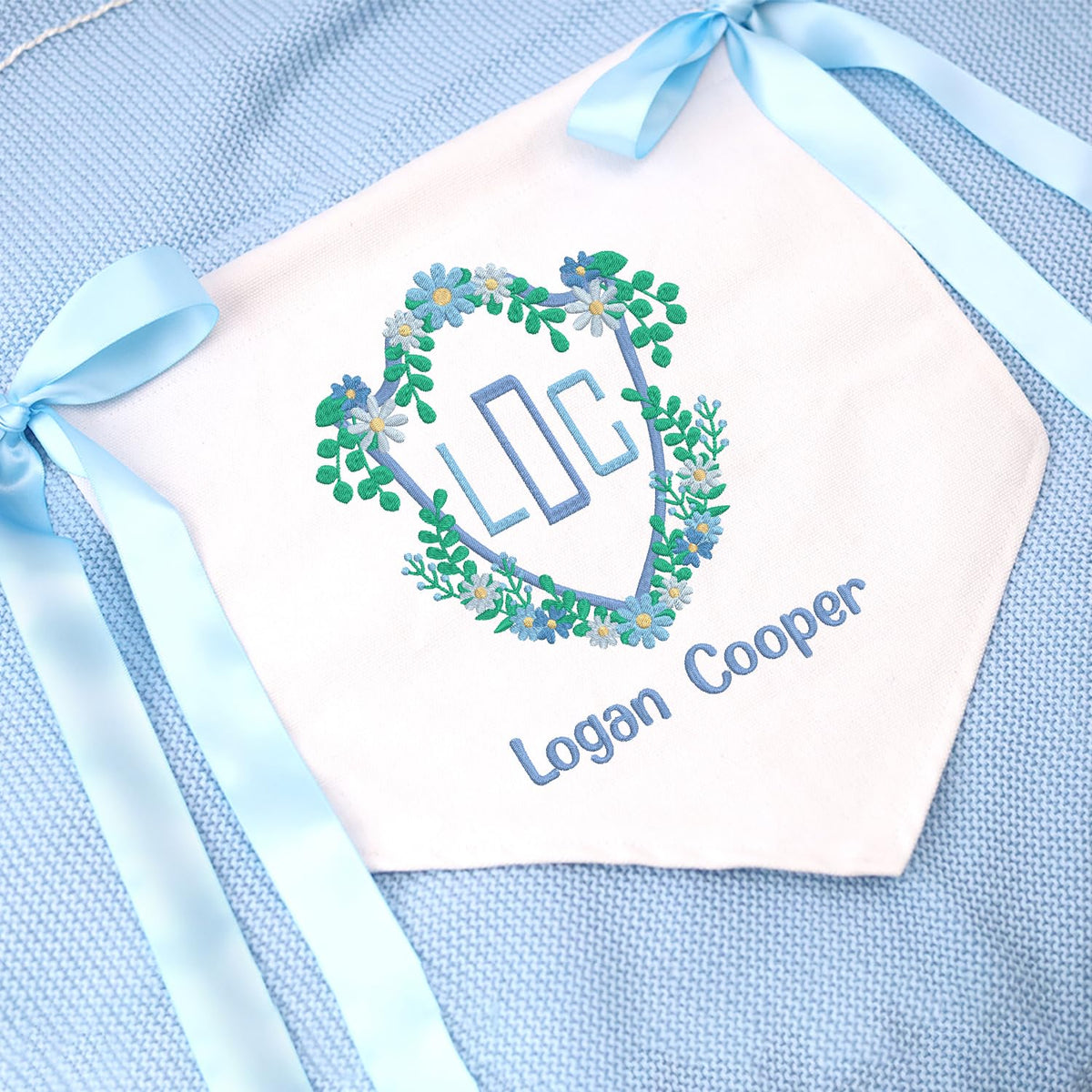 Baby Banner with BOWs, Personalized Baby Annoucement Sign, Canvas Hanging Pennant Flag Baby Banner, Gift For Babys