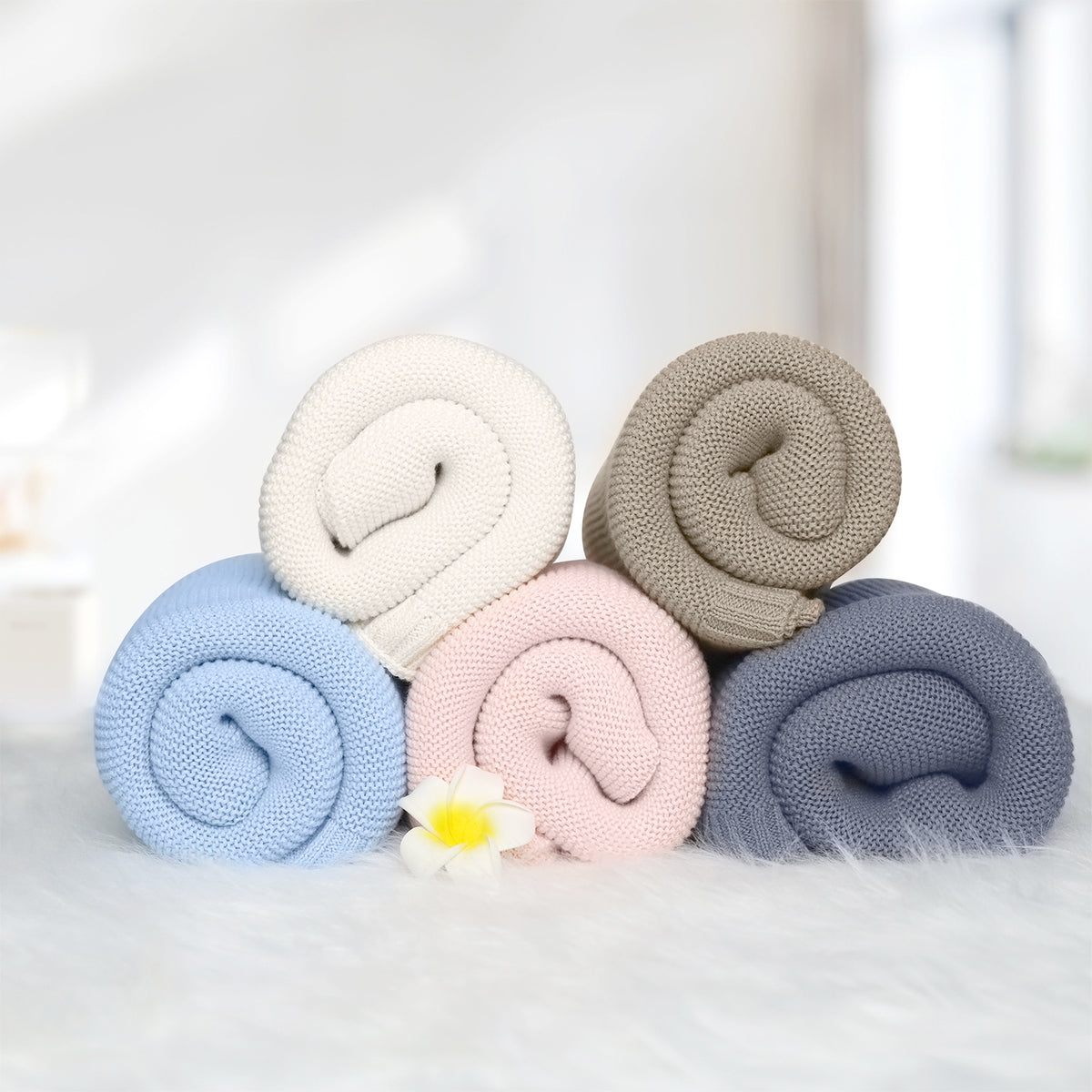 Baby Blankets Embroidered Name, Personalized Baby Blanket for Boys Girls, Custom Baby Name Blankets, Embroidery Blanket, Cotton Knit Blanket