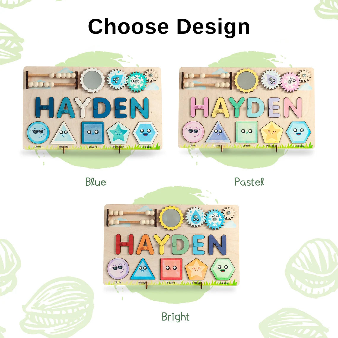 Baby Name Puzzle, Personalized Toys For Baby, 1st Birthday Gift, Educational Toys For Kids