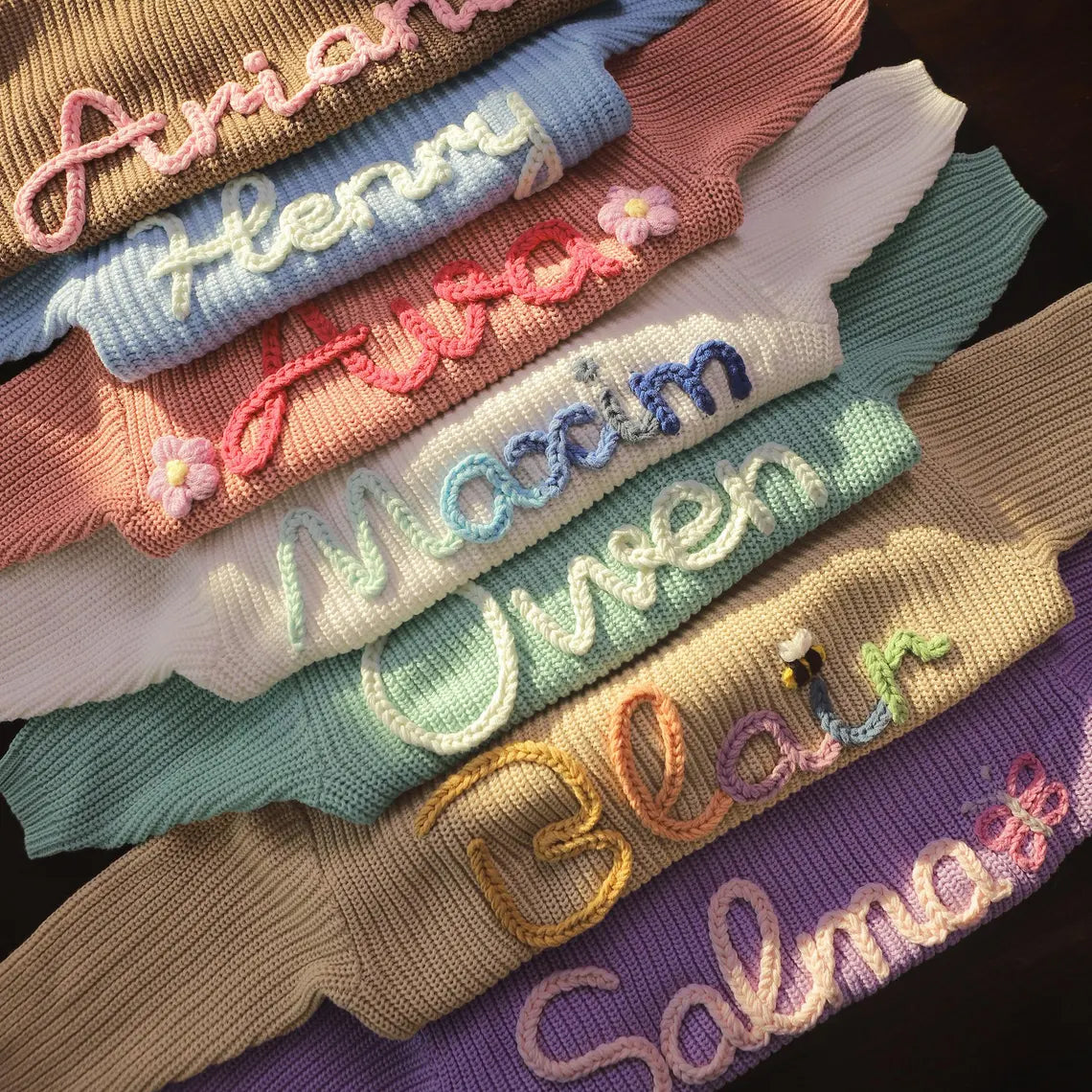 Baby Name Sweater, Baby Knit Sweater, Embroidered Baby Sweatshirt, Personalized Baby Clothes, Baby Girl Coming Home Outfit, Baby Shower Gift