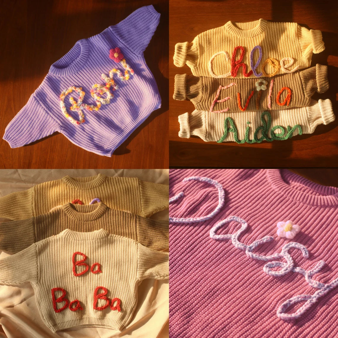 Baby Name Sweater, Baby Knit Sweater, Embroidered Baby Sweatshirt, Personalized Baby Clothes, Baby Girl Coming Home Outfit, Baby Shower Gift