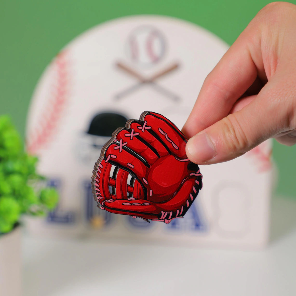 Baseball Themed Name Puzzle for Kids, Baby Shower Gift, Birthday Gift for Toddlers, Baby Puzzle Baseball