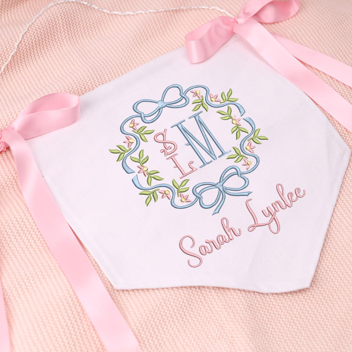 Custom Baby Banner with Monogrammed, Welcome Banner for Baby, Baby Crib Hanging Pennant Flag, Baby Room Front Door Sign, Nursery Wall Décor