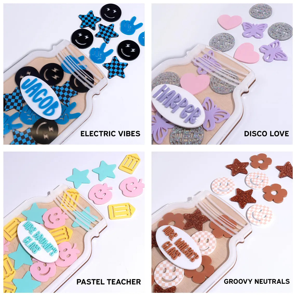 Custom Kids Reward Jar, Small Size, Personalized Token Jar, Star Reward System, Back to School Gift