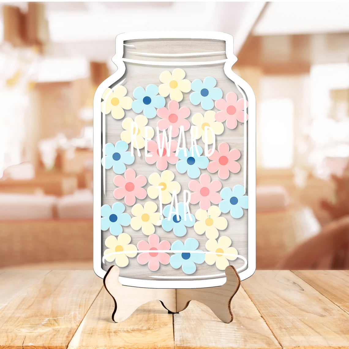 Custom Kids Reward Jar With Tokens, Personalized Gift for Teacher, Classroom Teacher Star Jar, Back to School Gifts
