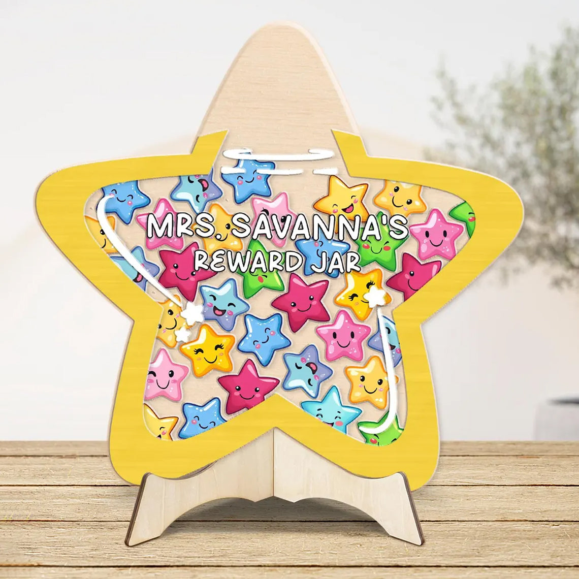 Custom Star Kids Reward Jar, Personalised Gift For Teacher, Back To School Gift