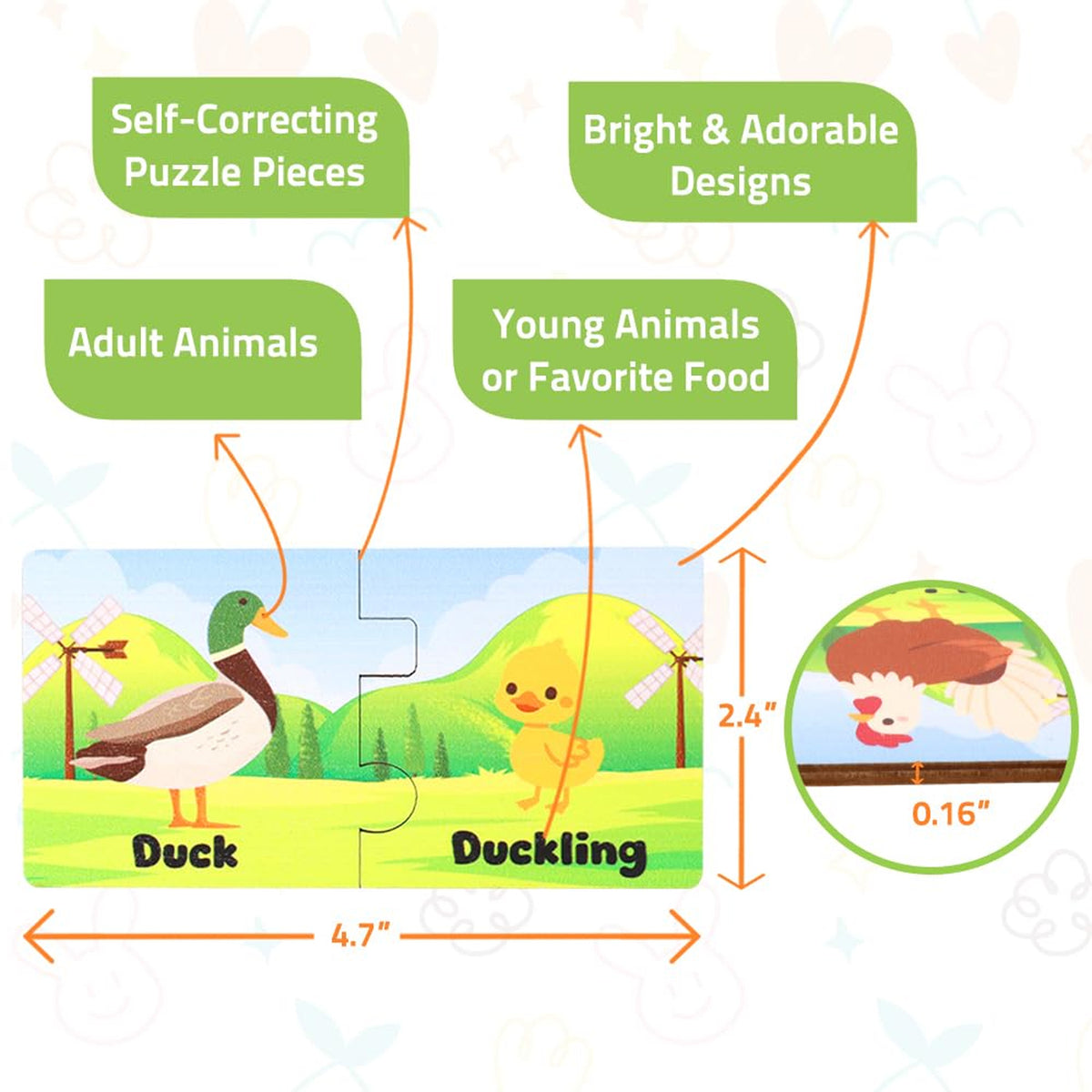 Learning Toys Farm, Jigsaw Puzzle For Toddler, Educational Toys For Kids, Preschool Learning Activities