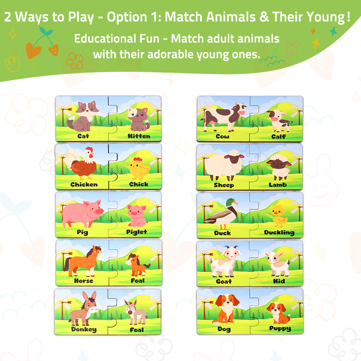 Learning Toys Farm, Jigsaw Puzzle For Toddler, Educational Toys For Kids, Preschool Learning Activities