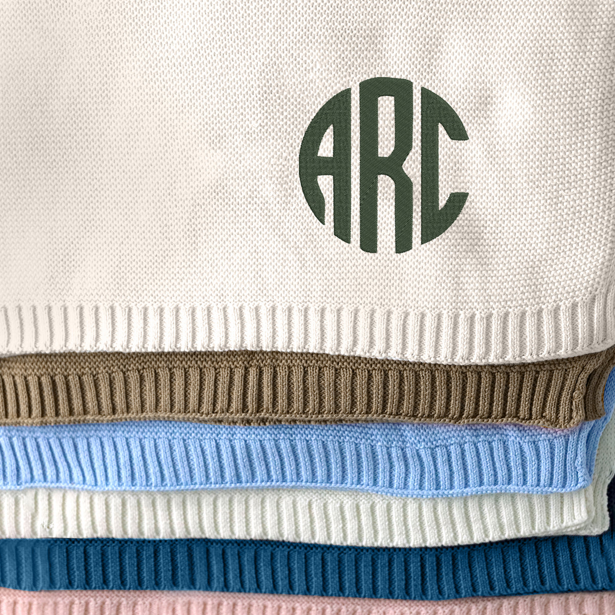 Monogrammed Name Baby Blankets Embroidered, Personalized Baby Blanket for Boys Girls, Custom Baby Name Blankets, Gift For Baby