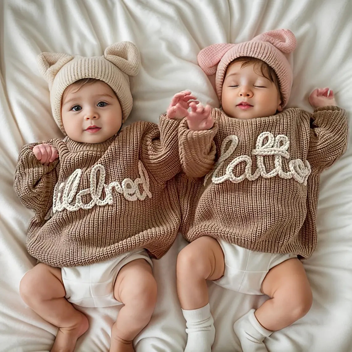 Personalised Baby Sweater, Hand Embroidered Name Baby Sweater, Newborn Sweater with Name, 1st Birthday Gift Baby