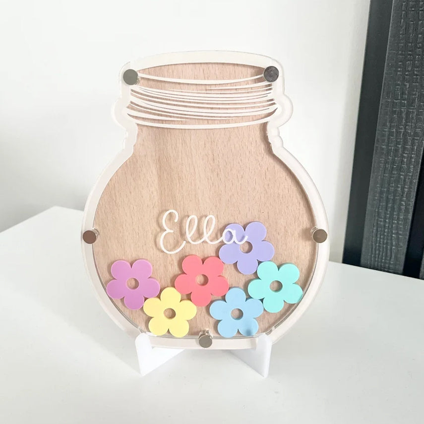 Personalised Kids Reward Jar, Childrens Gifts, Potty Training, Good Behaviour, Home Decor