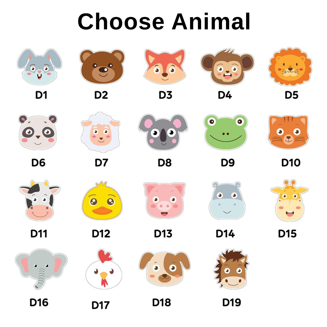 Personalized 1-3 Year Old Name Puzzl Animal, Nursery decorations, Back To School Gifts For Kids